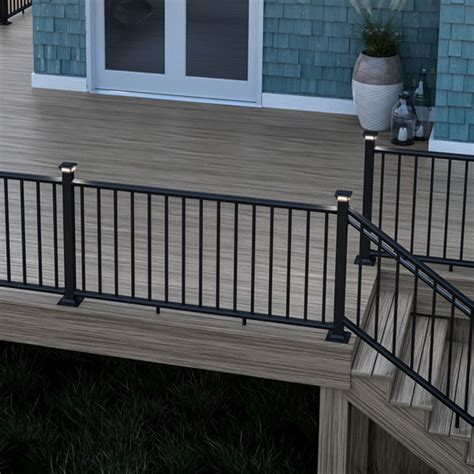 Easy-to-install rail kit includes top and bottom rail, brackets, square balusters, and crush blocks. . Balcony rail kit